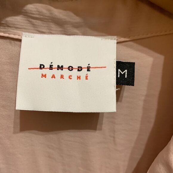 Démodé Marché Blush Long Sleeve Button Blouse - Picture 3 of 8